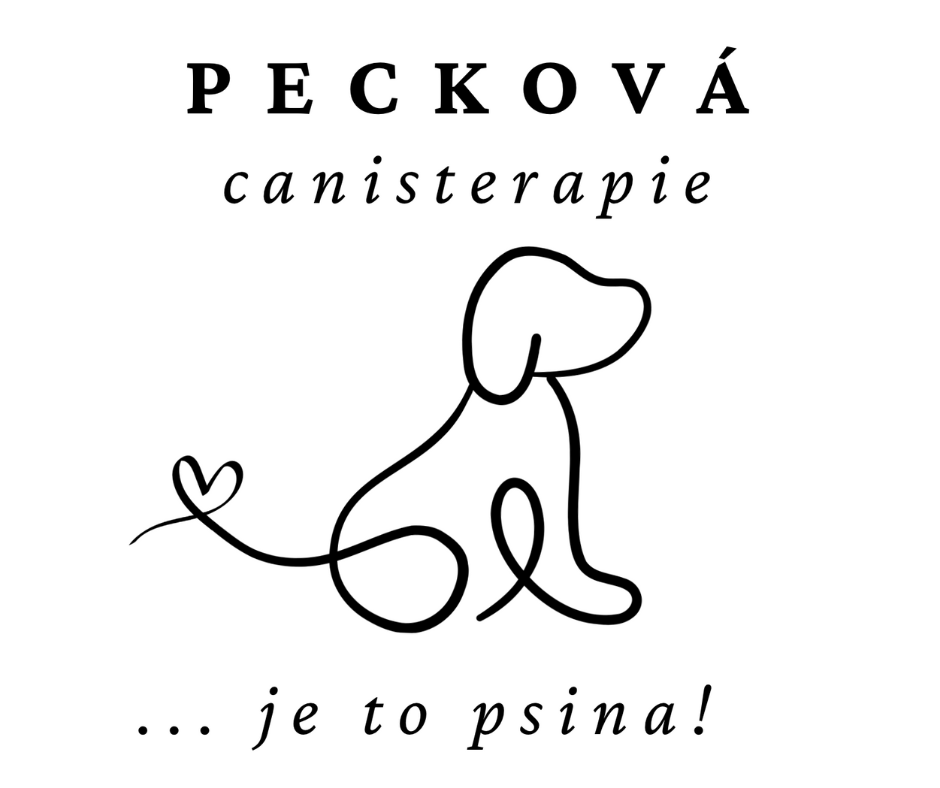 Logo - Naděžda Pecková - canisterapie (bílá)